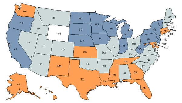 State Map For Forest Fire Fighting & Prevention Supervisors At My Next 