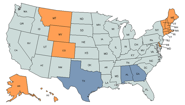  State Map For Physical Therapists At My Next Move