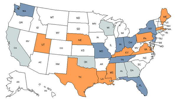 State Map For Occupational Therapy Aides At My Next Move