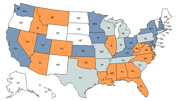 State Map for Electric Motor, Power Tool, & Related Repairers at My ...