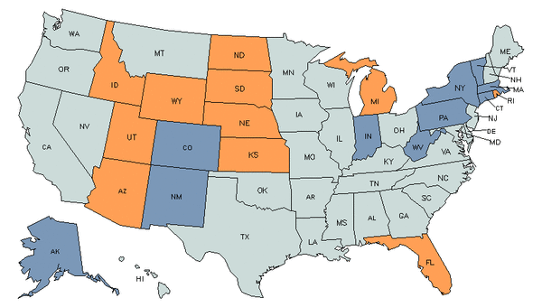 State Map for Loan Officers at My Next Move for Veterans