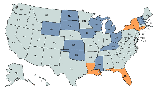 State Map for Paralegals & Legal Assistants at My Next Move for Veterans