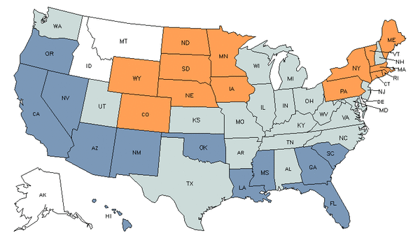 State Map For Economics Teachers, Postsecondary At My Next Move For 