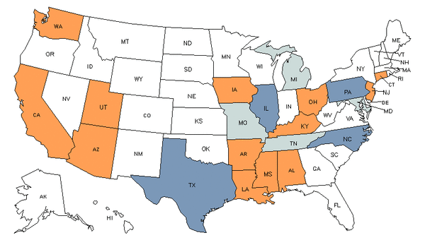 State Map for Family & Consumer Sciences Teachers, Postsecondary at My ...