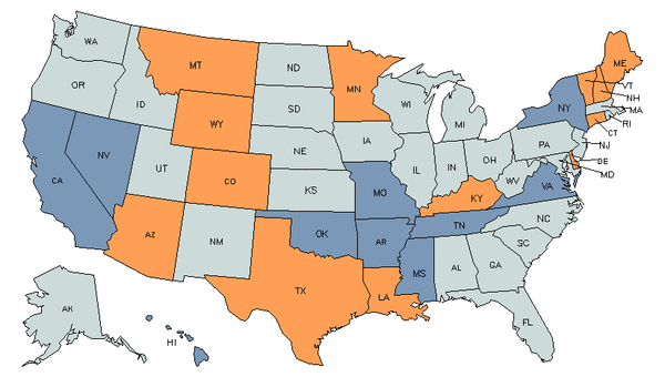 State Map for Veterinary Technologists & Technicians at My Next Move ...