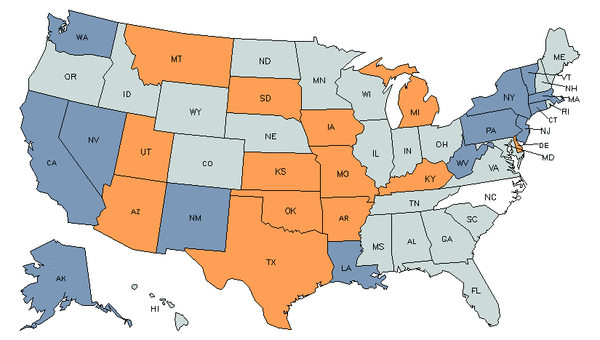 State Map for Loan Interviewers & Clerks at My Next Move for Veterans