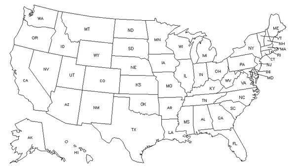 State Map for Fishing & Hunting Workers at My Next Move for Veterans