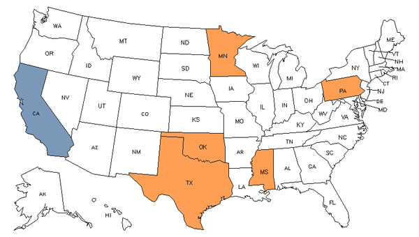 State Map for Animal Breeders at My Next Move for Veterans