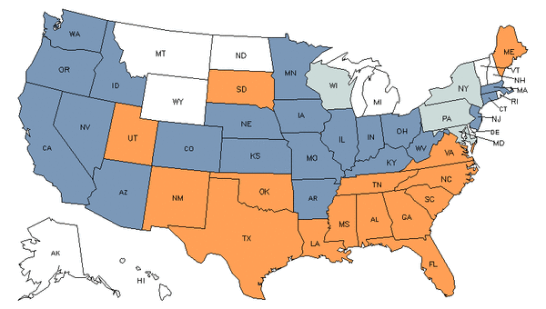 State Map for Helpers--Electricians at My Next Move for Veterans