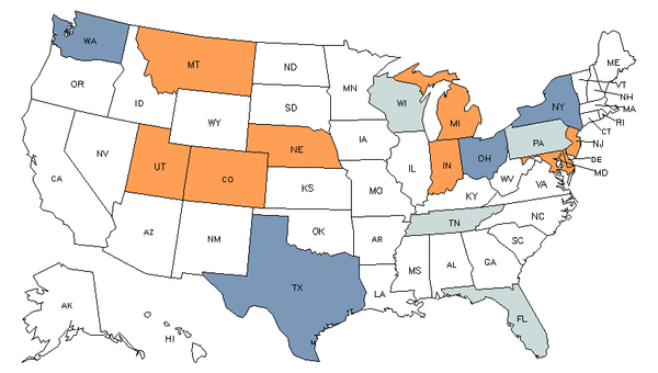 State Map for Camera & Photographic Equipment Repairers at My Next Move ...