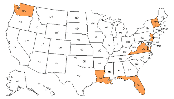 State Map for Commercial Divers at My Next Move for Veterans