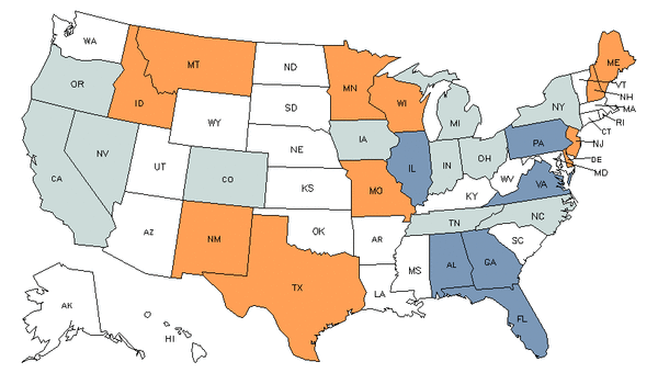 State Map for Shoe & Leather Workers & Repairers at My Next Move for ...