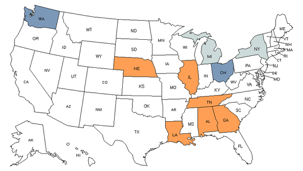 State Map for Nuclear Power Reactor Operators at My Next Move for Veterans