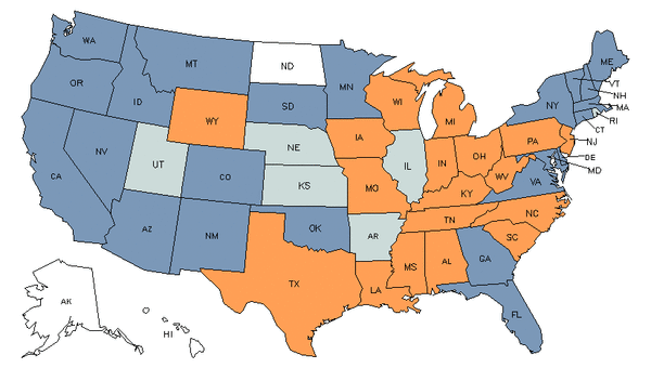 State Map for Chemical Equipment Operators & Tenders at My Next Move ...